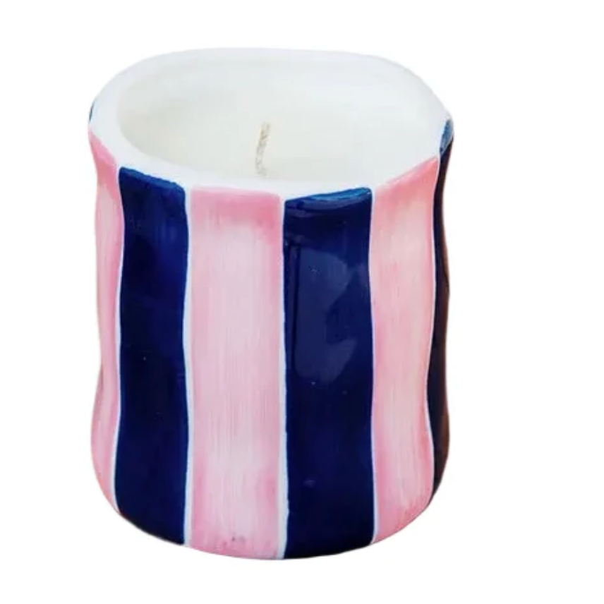 Noss & co - pink and blue candle