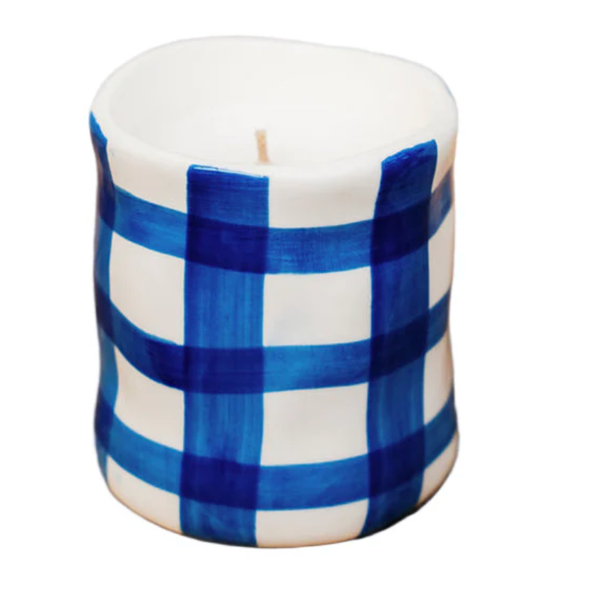 Noss & co - blue medium candle 