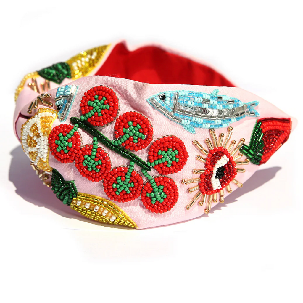Pink Pomodoro Beaded Headband - Kingston Jewerlly