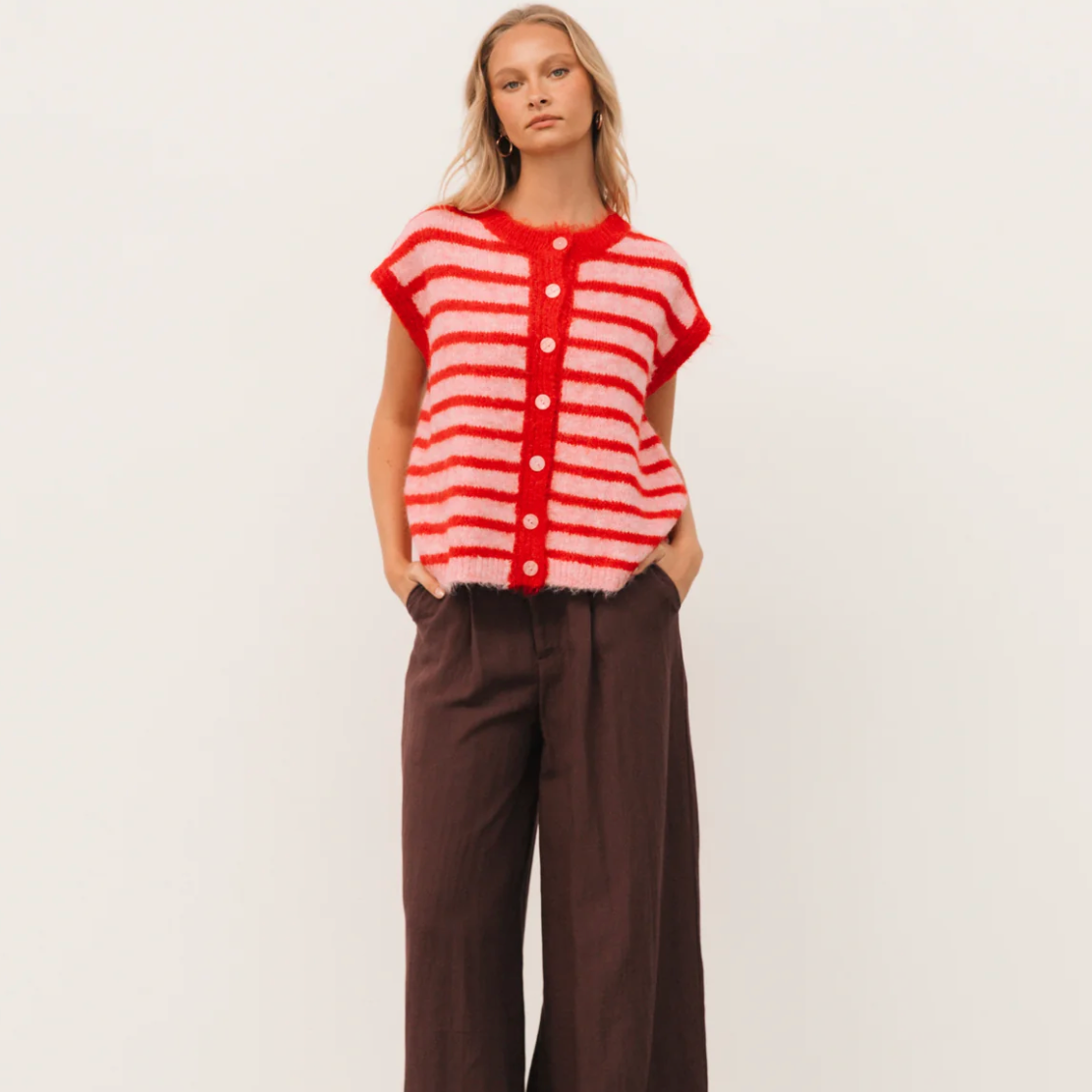 Ella stripe knit cardi - Paperheart