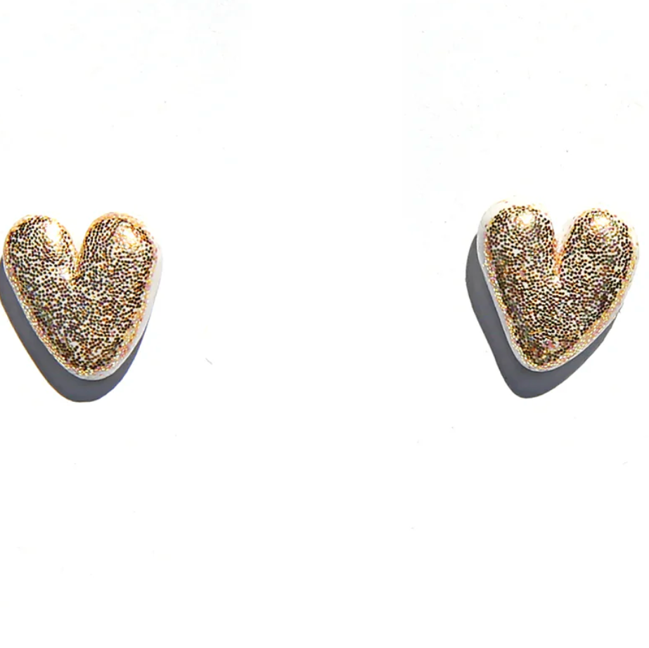 gold heart stud - Kingston Jewerlly