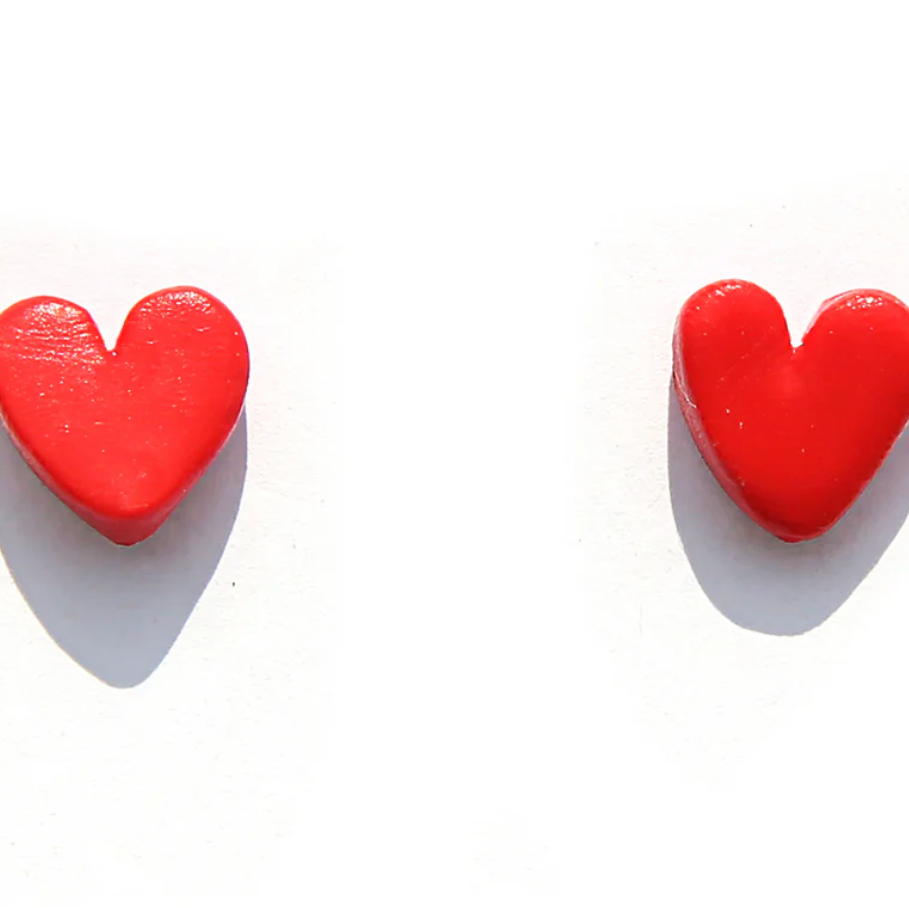 heart studs - Kingston jewerlly