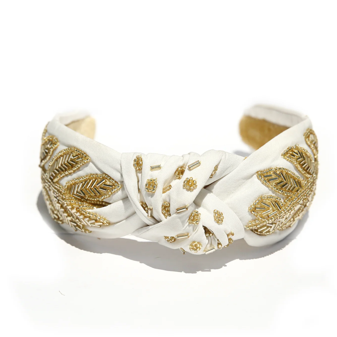 Goddess Beaded Headband - Gold