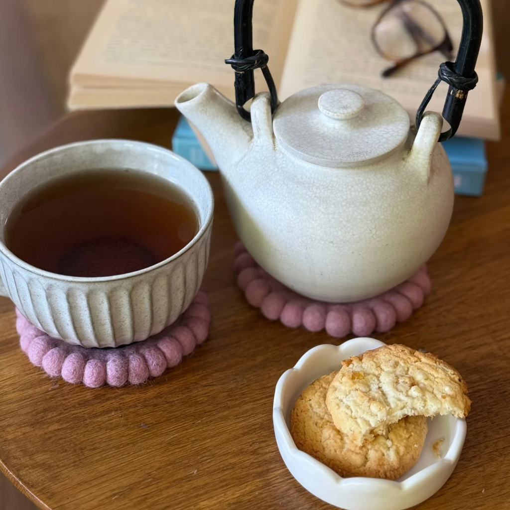 Felt Coaster Set - Vintage Rose
 - home dweller