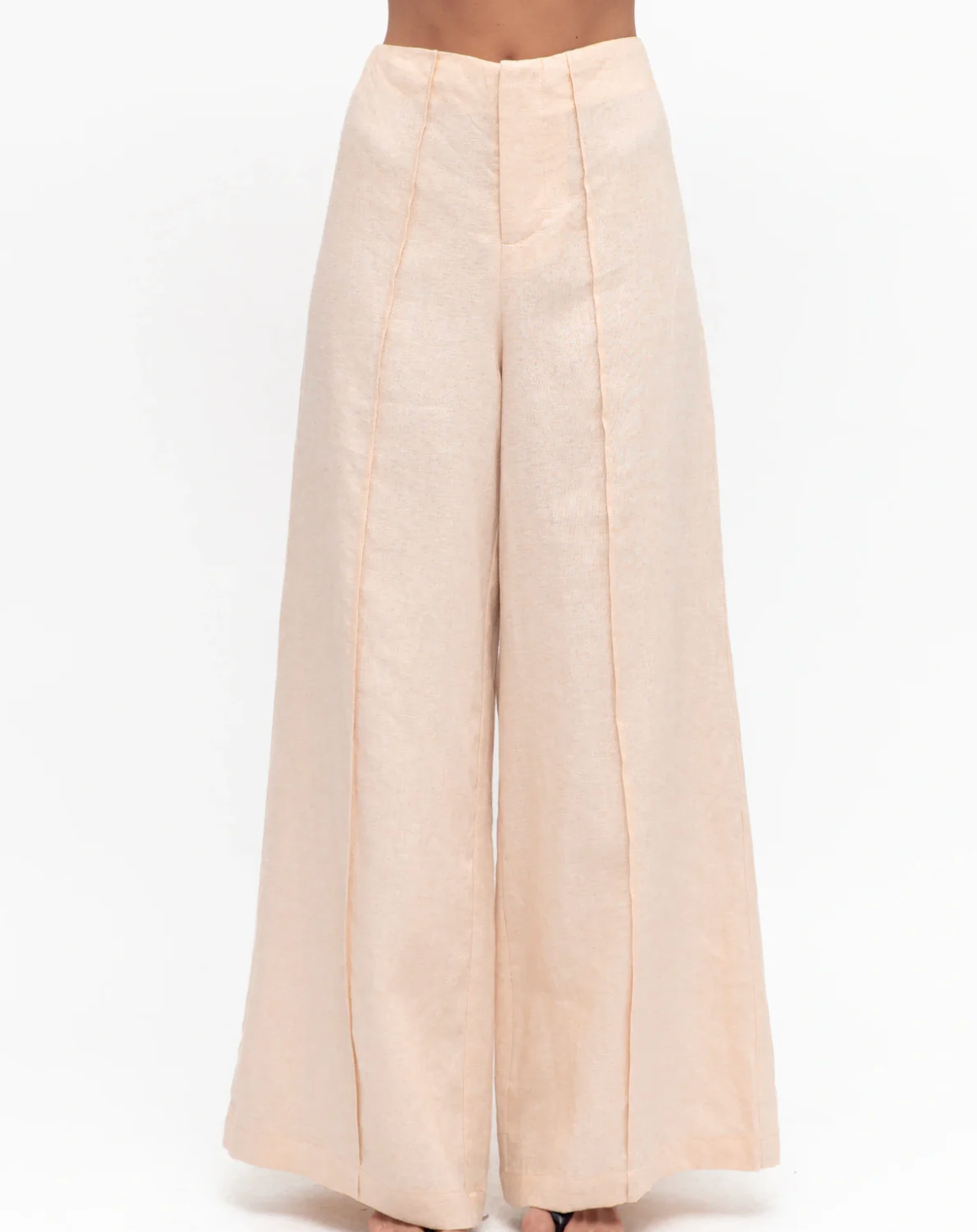 beige linen pants