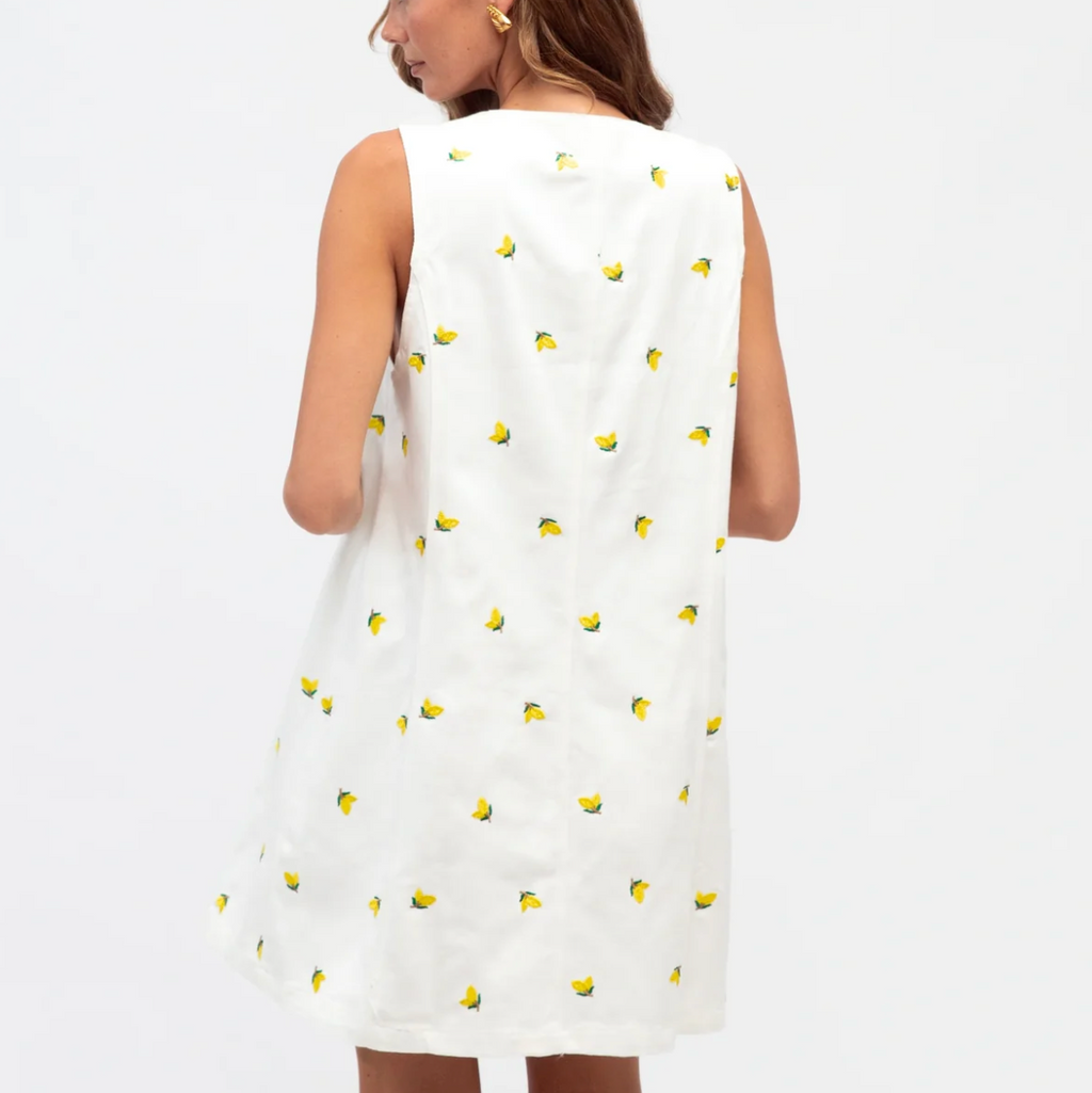 LEMON EMBROIDERY DRESS
 - Paperheart