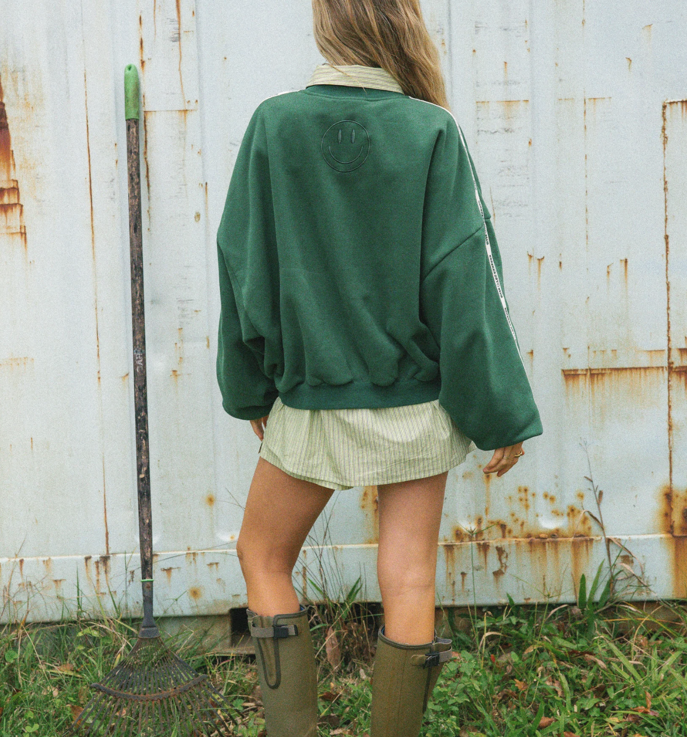 CLOUD RACER SWEATER - FOREST
 - cracker day club