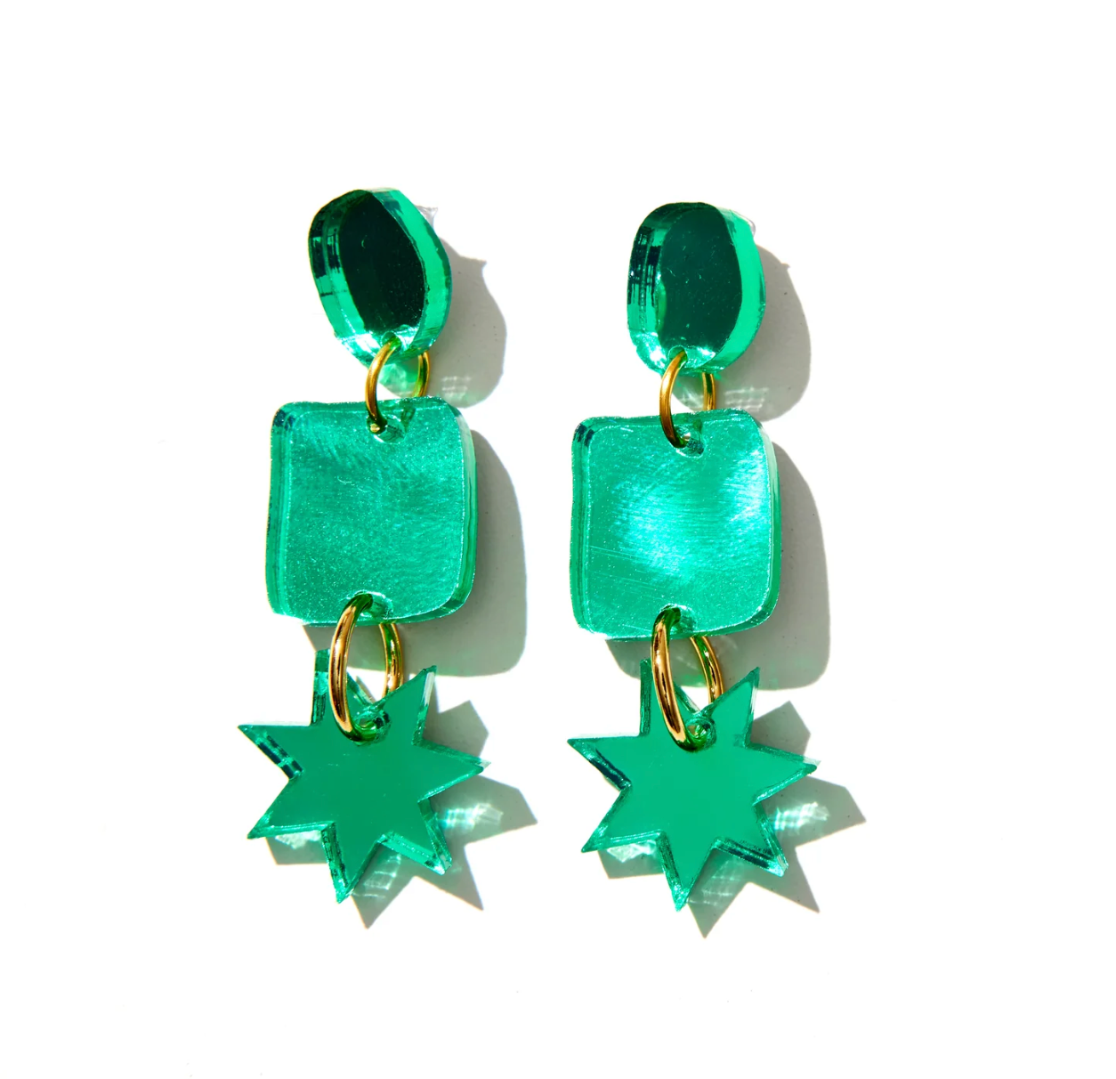 Bellatrix mirror earrings - emeldo