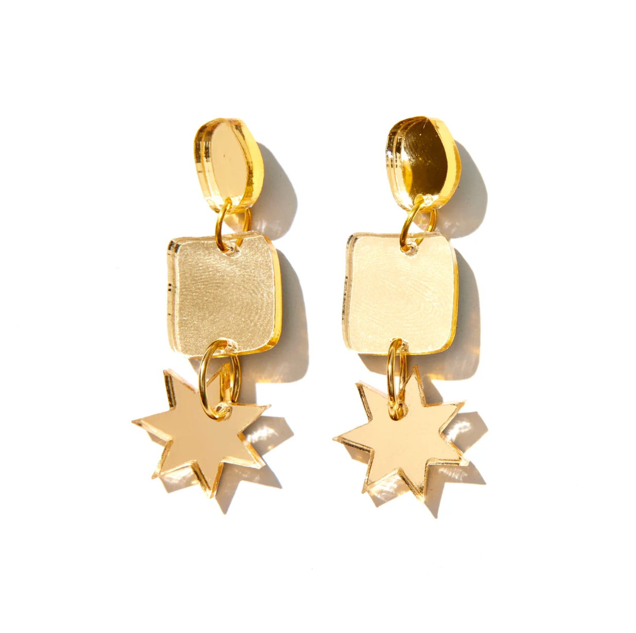 Bellatrix mirror earrings - emeldo
