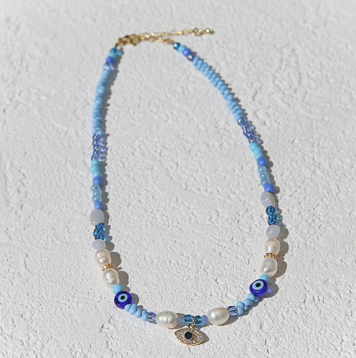 Evil Eye Blue Necklace