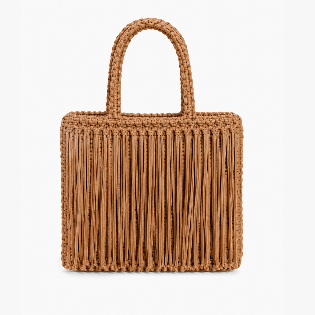 Fringe Tote - Brown