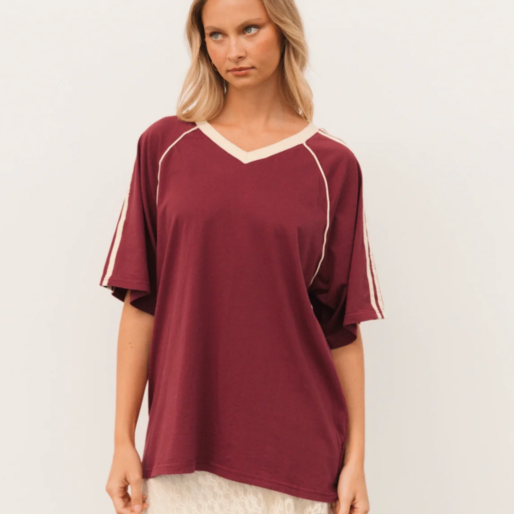 RACER TEE - Plum - Paperheart