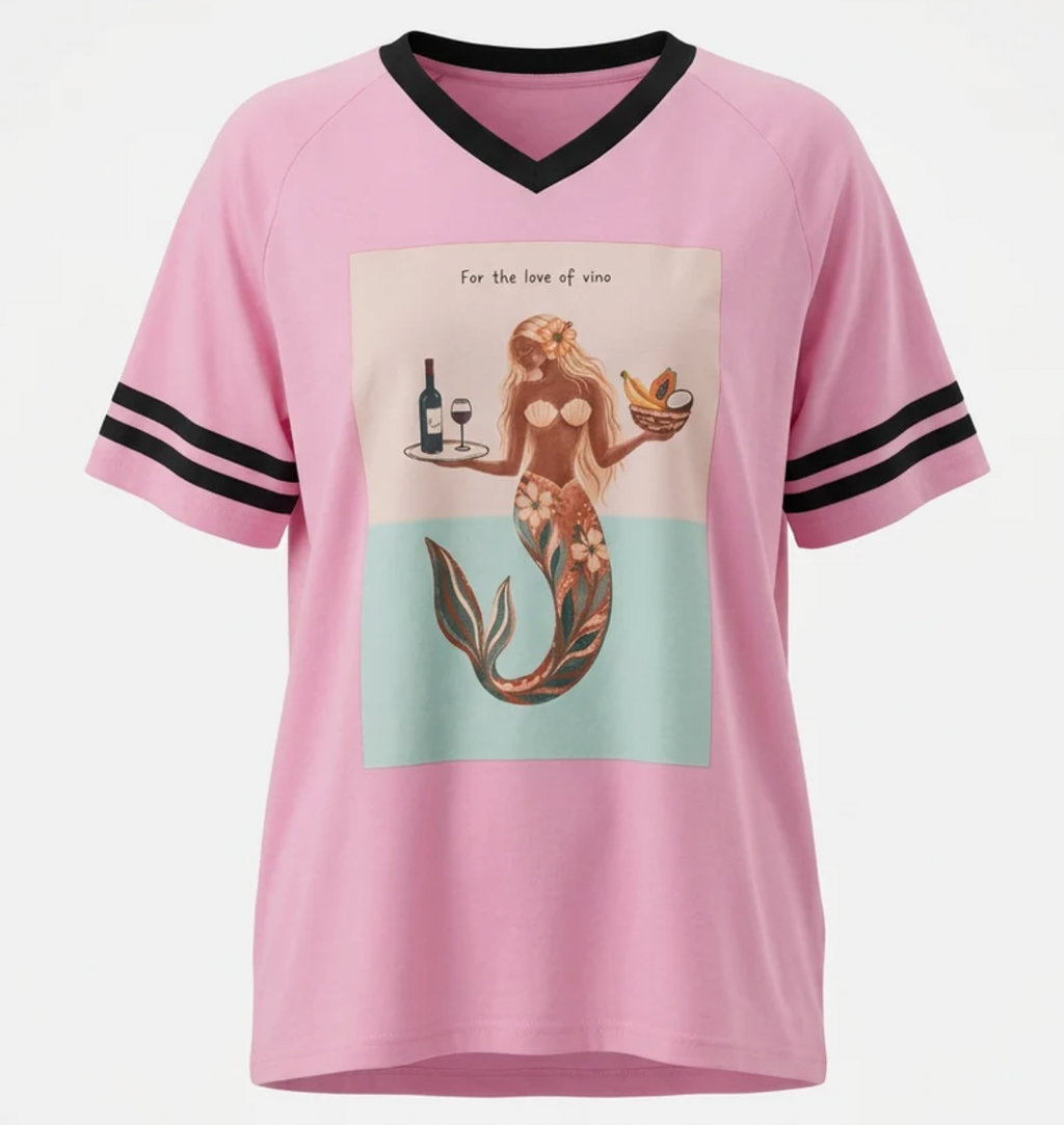 For The Love of Vino Tee - Pink