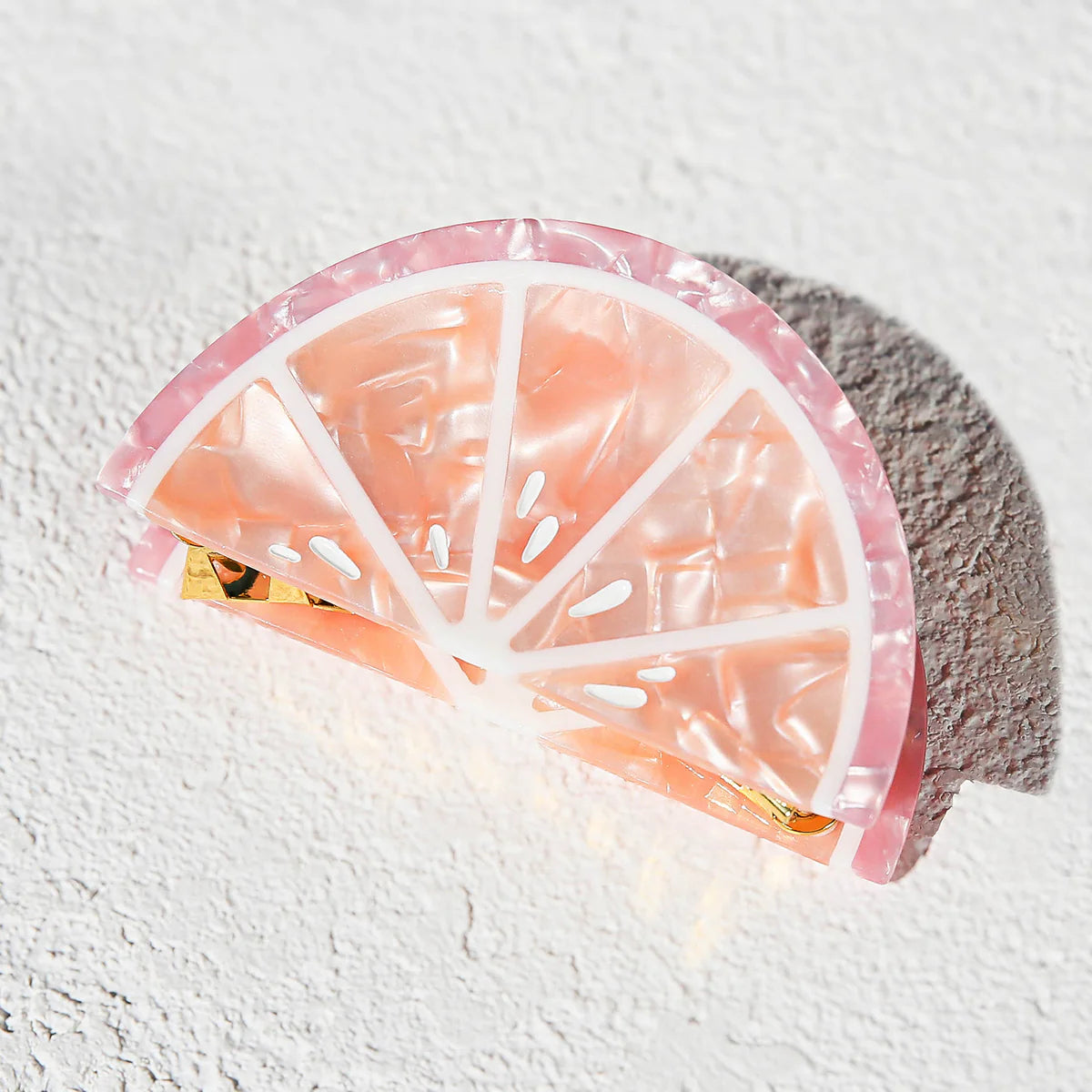 grapefruit hair claw - Kingston Jewerlly